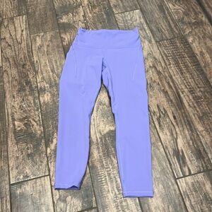 Lululemon wunder train high rise tight with pockets dark lavender